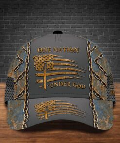 Personalized 3D All Over Printed One nation under god classic cap STDT4210301