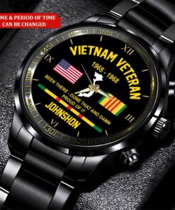 Personalized Vietnam Veteran Business Watch QFHA4280301