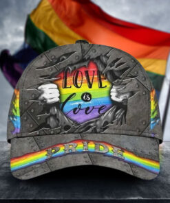 Gay Pride Cap Hat Love Has No Gender LGBT Cap Hat Couple Lesbian Gifts QFTD4140303