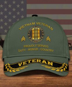 Personalized Name Vietnam Veteran Cap QFNT4110301