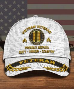 Personalized Name 3D All Over Printed Vietnam Veteran Cap, Proudly Served, Duty ? Honor ? Country QFTD4020302
