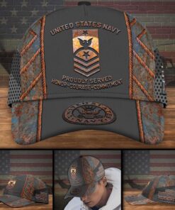 Personalized Name And Rank U.S Navy Military, Gifts For Veteran QFTD4050304