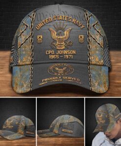 Personalized Name And Rank U.S Navy Military, Gifts For Veteran QFTD4050303