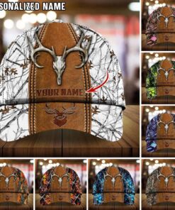 Personalized Name Deer Hunting Cap QFHA4050304