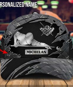 Personalized Name Gift for Billiard Snooker Player, Billiard Cap UKTO4010304