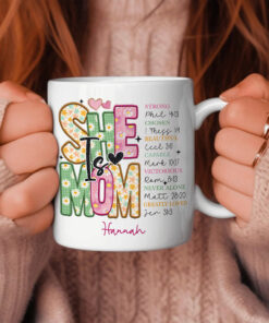 Personalized She is Mom Mug, Retro Mother Mug, Blessed Mom Mug, Mom Mug, Mom Life Mug, Mother's Day Gift QFNT4130405