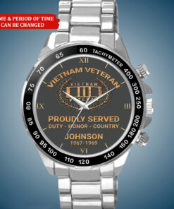 Personalized Vietnam Veteran Business Watch C418 QFHA4020408
