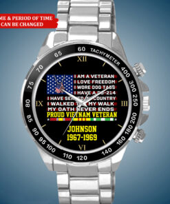 Personalized Vietnam Veteran Business Watch C418 QFHA4020413