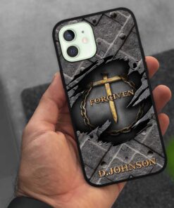 Personalized Jesus Forgiven Silicone Phone case NPLT4040303