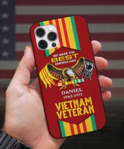Personalized Vietnam Veteran Flying Eagle Red 3D Printed, Vietnam Veteran Phone Case HGLT4040401