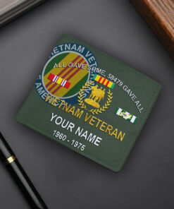 Personalized Vietnam Veteran Men Wallet NPND4050403