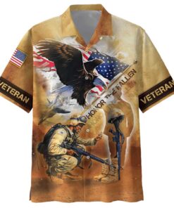 Honor The Fallen Hawaiian Shirt, Memorial Day Gift QFLT4042406