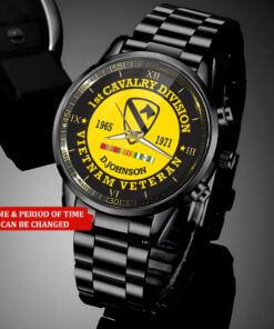 Personalized 1st Cavalry Division Printed Watch, Vietnam Veteran Watch HGNT4010404