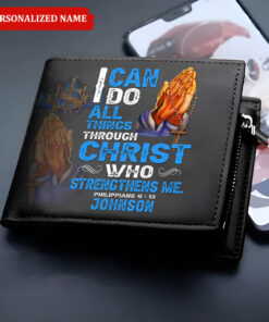 Custom Name Jesus Men?s Leather Wallet UKTO4050403