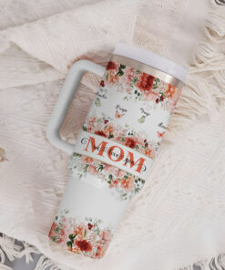 Personalized Mom And kids Names We Love You 40 Oz Tumbler, Mother's Day Gifts From Daughter, Son, Valentines Gift For Mom, Mum Birthday Gift QFLT4010202