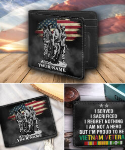 Personalized Vietnam Veteran Men Wallet NPND4080401