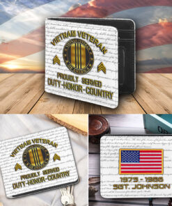 Personalized Vietnam Veteran Men Wallet NPND4090401