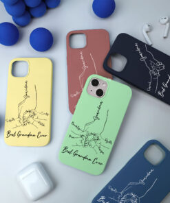 Personalized Grandma With Grandkid Hands Phone Case, Best Grandma Ever Phone Case For Iphone, Samsung, Christmas Gifts, Mother's Day Gifts QFLT3251104