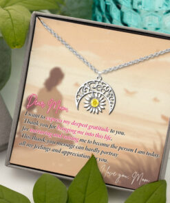 925 Silver Necklace ? Sunflower Necklace ? Gift For Mom THHH408042402
