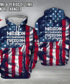 Personalized Mission Accomplished, Freedom Is My Reward THNT4080403