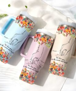 Personalized Grandma With Grandkids Name 40 Oz Tumbler, Custom Grandma And Grandkids Hand Tumbler, Birthday Gift For Nana, Mothers Day Gift	 QFLT4050301