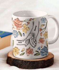 Mother - Hand In Hand, I Will Always Protect You - Personalized Mug, Holding Hands Custom Child Gift, Gift for Mom QFTD4080402