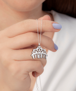 925 Silver Necklace ? Queen Mom ? Gift For Mother?s Day THHH4080424