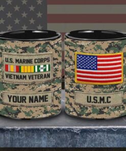 Personalized US MARINE CORPS Vietnam Veteran Mug, Military Veteran QFLT4040203