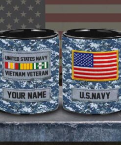 Personalized US NAVY Vietnam Veteran Mug, Military Veteran QFLT4040208