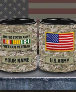Personalized US ARMY Vietnam Veteran Mug, Military Veteran QFLT4040209