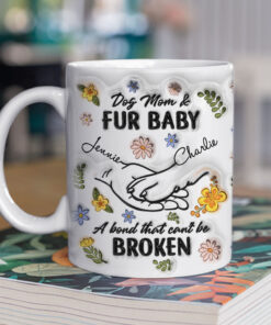 Personalized Paw In Hand Mug, Human Hand and Paw Mug, Dog Mom Mug, Custom Dog Paw Mug, Pet Lover Gift, Dog Mom Coffee Cup, Animal Lover Gift QFTD4080404