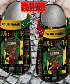 Personalized Juneteenth Black Americans Independence 1865 Clogs QFHM4090506