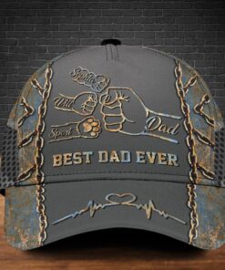 Personalized Best Dad Ever Father's Day Gift Custom Kids' Names Cap QFHM4140503