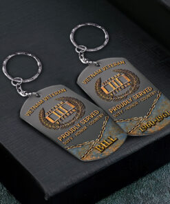 Personalized Vietnam Veteran Aluminium Keychain QFND4200501