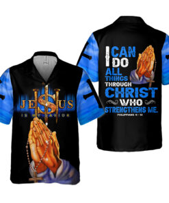Jesus Hawaiian Shirt 3D All Over Printed Clothes QFDT231106