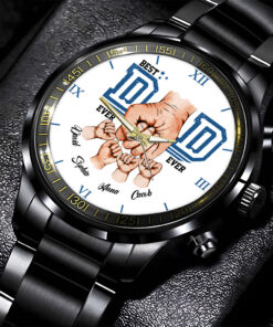 Personalized Best Dad And Kids Names Business Watch QFON4260404