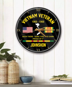 Personalized Vietnam Veteran Wall Clock QFHM4230503