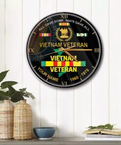 Personalized Vietnam Veteran Wall Clock QFHM4230504