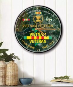Personalized Vietnam Veteran Wall Clock QFHM4270501