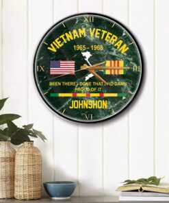 Personalized Vietnam Veteran Wall Clock QFHM4270502