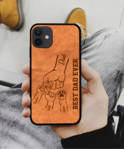 Personalized Best Dad Ever Father's Day Gift Custom Kids Names Phone Case QFON4290401