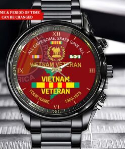 Personalized Vietnam Veteran Business Watch QFTD4010515