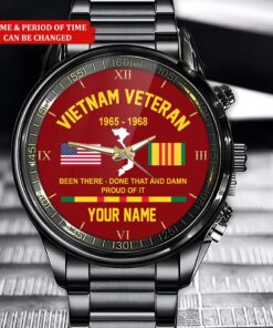 Personalized Vietnam Veteran Business Watch QFTD4070502