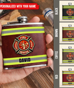 Personalized Firefighter Initial Hip Flask NPNT4120602