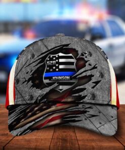 Personalized Police Cap, Custom Badge Number And Your Name, Policeman Cap, Gifts For Policeman QFTD4130605