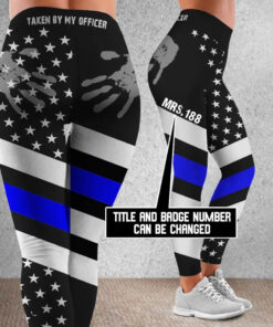 Personalized Taken By My Officer US Police Custom ID Legging Printed QFTD4140604