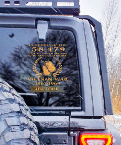 Personalized Vietnam Veteran Car Sticker QFLT4140602