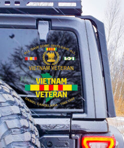 Personalized Vietnam Veteran Car Sticker QFLT4130603