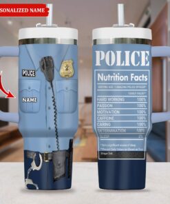 Personalized Police Officer 40 Oz Tumbler, Police Birthday Gift For Him, Police Retirement Gifts, Police Academy Graduation Gift, Thank You Police Appreciation Gift QFHA4140602