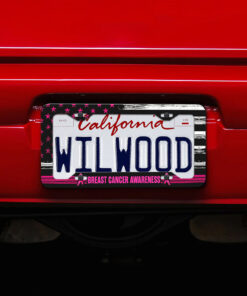 Personalized Breast Cancer Awareness License Plate Set NPNT4130604